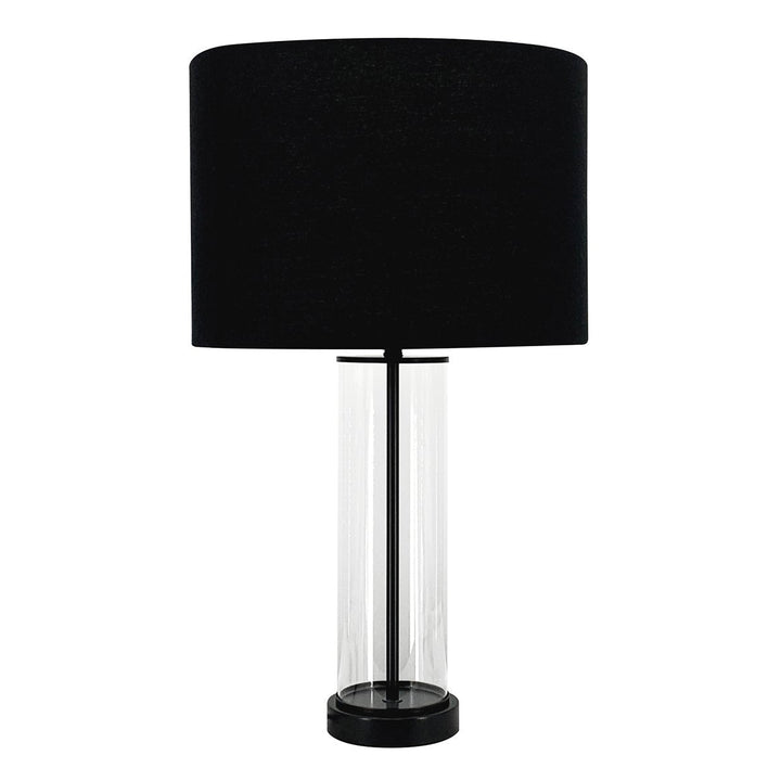 East Side Table Lamp - Black with Black Shade--Cafe Lighting and Living
