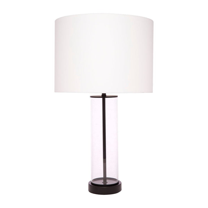 East Side Table Lamp - Black with White Shade--Cafe Lighting and Living
