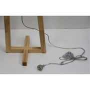 Edra 1 Light Floor Lamp Timber With White Cotton Shade - OL93533WH photo 3