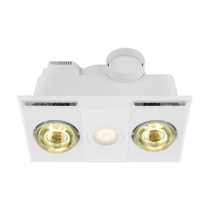 Eglo HEATFLOW Bathroom Heater & Light with 2 Heat Lamp Eglo, Bathroom Heaters, eglo-heatflow