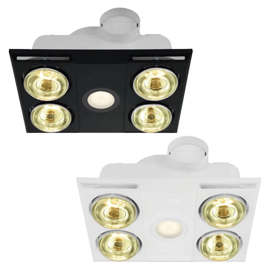 Eglo HEATFLOW Bathroom Heater & Light with 4 Heat Lamp