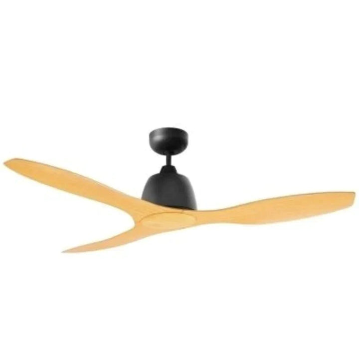 Elite 48" 3 ABS Blade Ceiling Fan Matt Black Bamboo Colour Blade-FANS-Martec