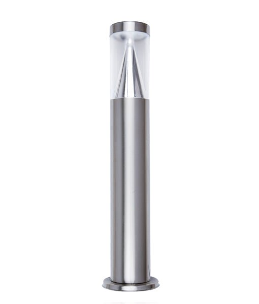 Exterior 12V LED Bollard Light 6W 3000K 316 Stainless Steel With Flange IP67 - PORTUS1FLSS