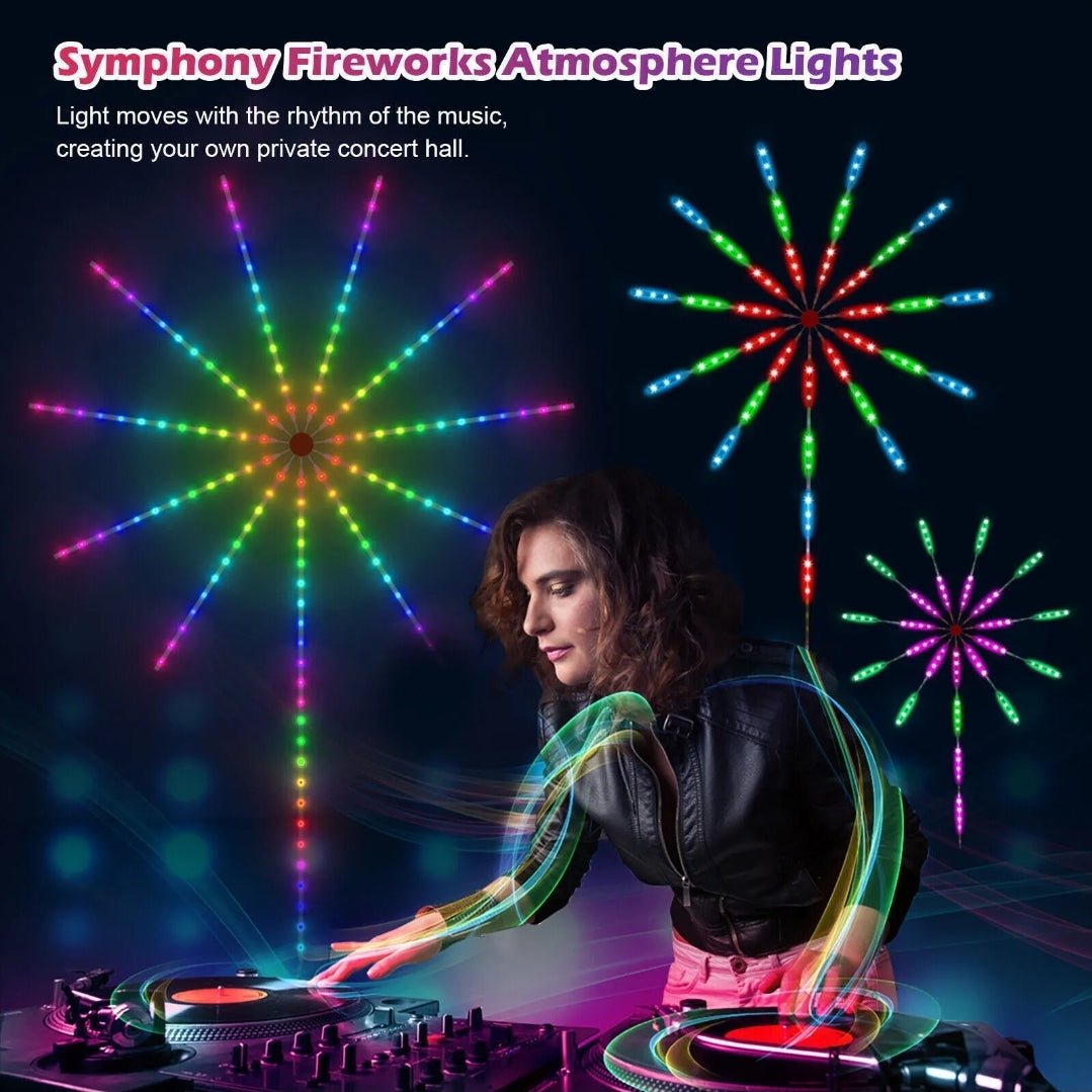 Firework Strip Lights Dream Color RGB Smart Music Sync APP+Remote Control--Dropli