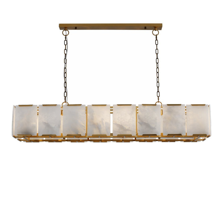 Florence Alabaster Pendant - Linear Antique Brass--CAFE Lighting & Living