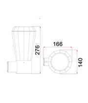 GEB Exterior LED Surface Mounted Wall Light Dark Grey 13W 3000K IP54 - GEB1 photo 2