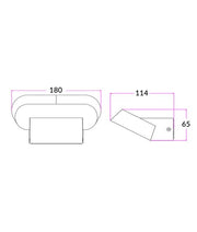 GLANS Exterior LED Surface Mounted Wall Light Dark Grey 7W 3000K IP65 - GLANS01 photo 3