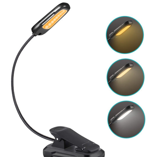 LED Clip Book Light 9 Adjustable settings