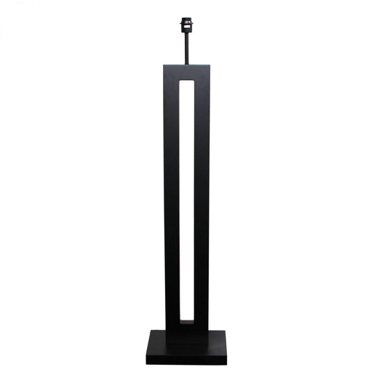 Habitat 1 Light Floor Lamp Base Only Dark Stain - Oriel