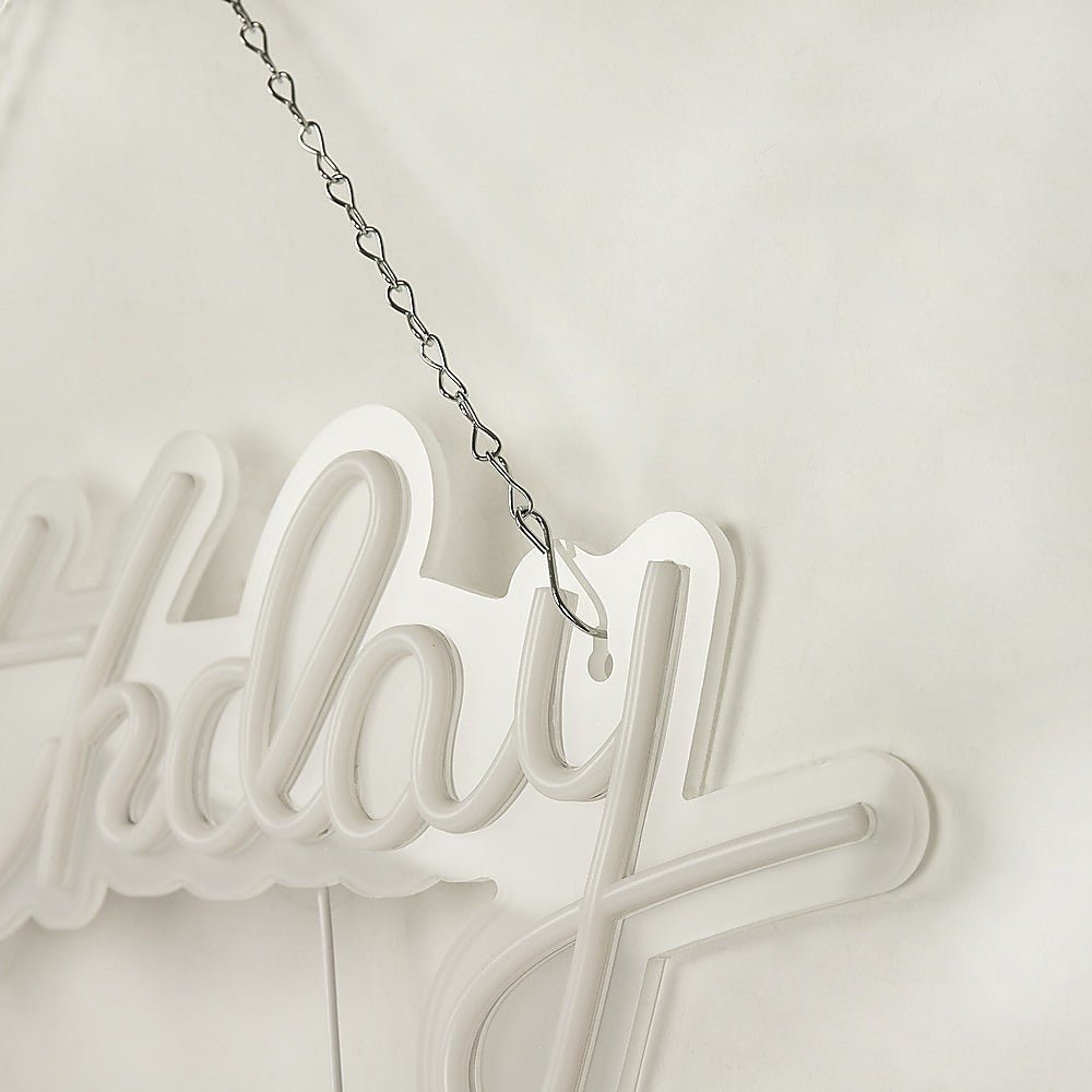 Happy Birthday Neon Sign Hanging Glowing Party Decoration-Home & Garden > Home & Garden Others-Dropli