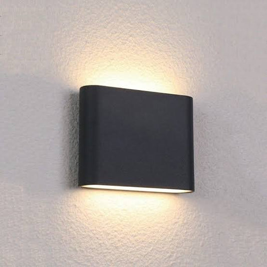 Hayden 12W Up/Down IP54 LED Wall Lamp Matt Black-General-Qzao