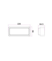 HEKA LED Exterior Wall Light White 13W 3000K IP65 - HEKA2 photo 3