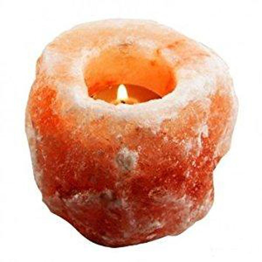 Himalayan Pink Salt Candleholder Shape | Crystal Rock | Pink Rock-Himalayan products-The Himalayan Salt Collective