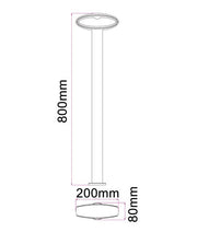 HORUS Exterior LED Bollard Long Black 9W 3000K IP54 800mm - HORUS4 photo 2