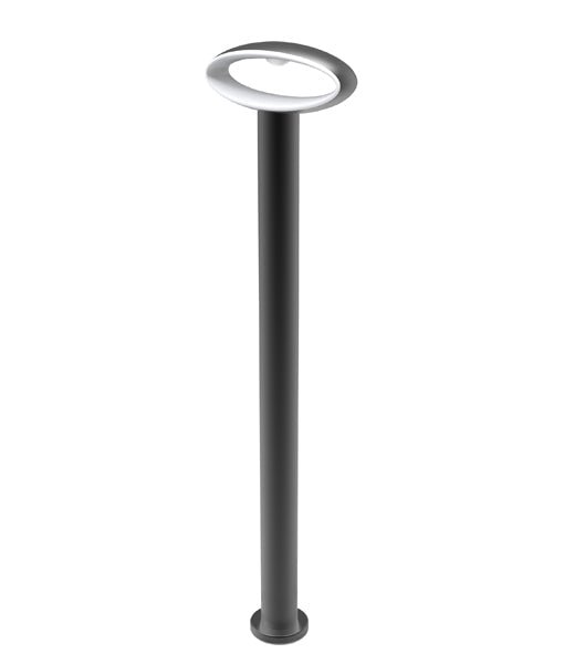 HORUS Exterior LED Bollard Long Black 9W 3000K IP54 800mm - HORUS4