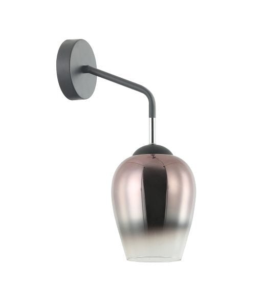 Interior Wine Glass 1 Light Wall Light Black / Copper - VINUM2W