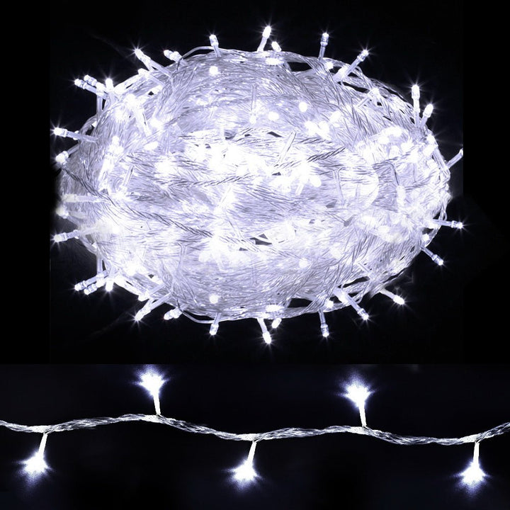 100M 500 White LED Christmas String Lights Outdoor Plug in Kit
