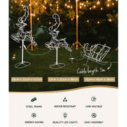 Christmas Motif Lights LED Rope Reindeer Waterproof Outdoor Xmas photo 3