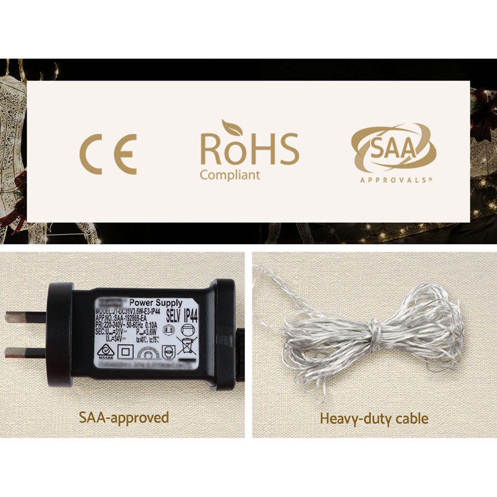 Jingle Jollys Christmas Motif Lights LED Rope Reindeer Waterproof Outdoor Xmas-Occasions > Christmas-Dropli