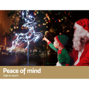 Christmas Motif Lights LED Rope Reindeer Waterproof Outdoor Xmas photo 6