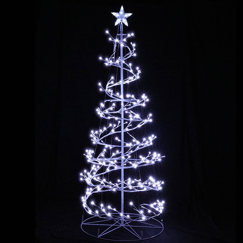 Christmas Tree 1.8M 320 LED Xmas Cold White Lights Optic Fibre-Occasions > Christmas-Dropli