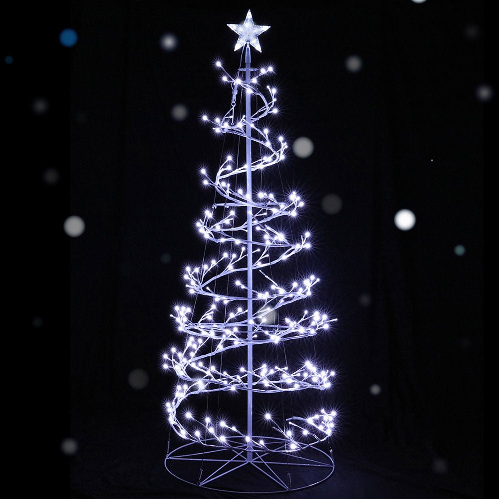 Christmas Tree 1.8M 320 LED Xmas Cold White Lights Optic Fibre-Occasions > Christmas-Dropli