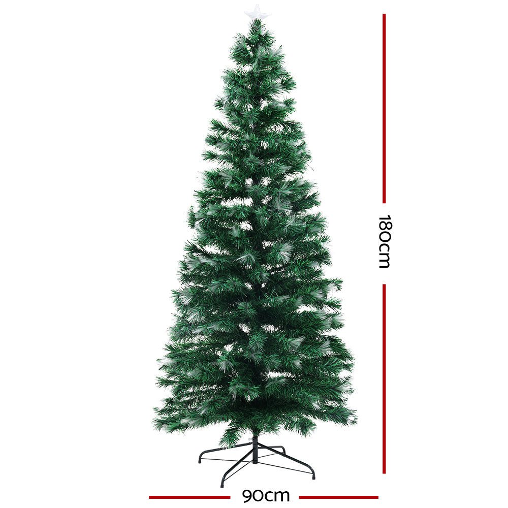 Christmas Tree 1.8M 6FT LED Xmas Multi Colour Lights Optic Fibre-Occasions > Christmas-Dropli