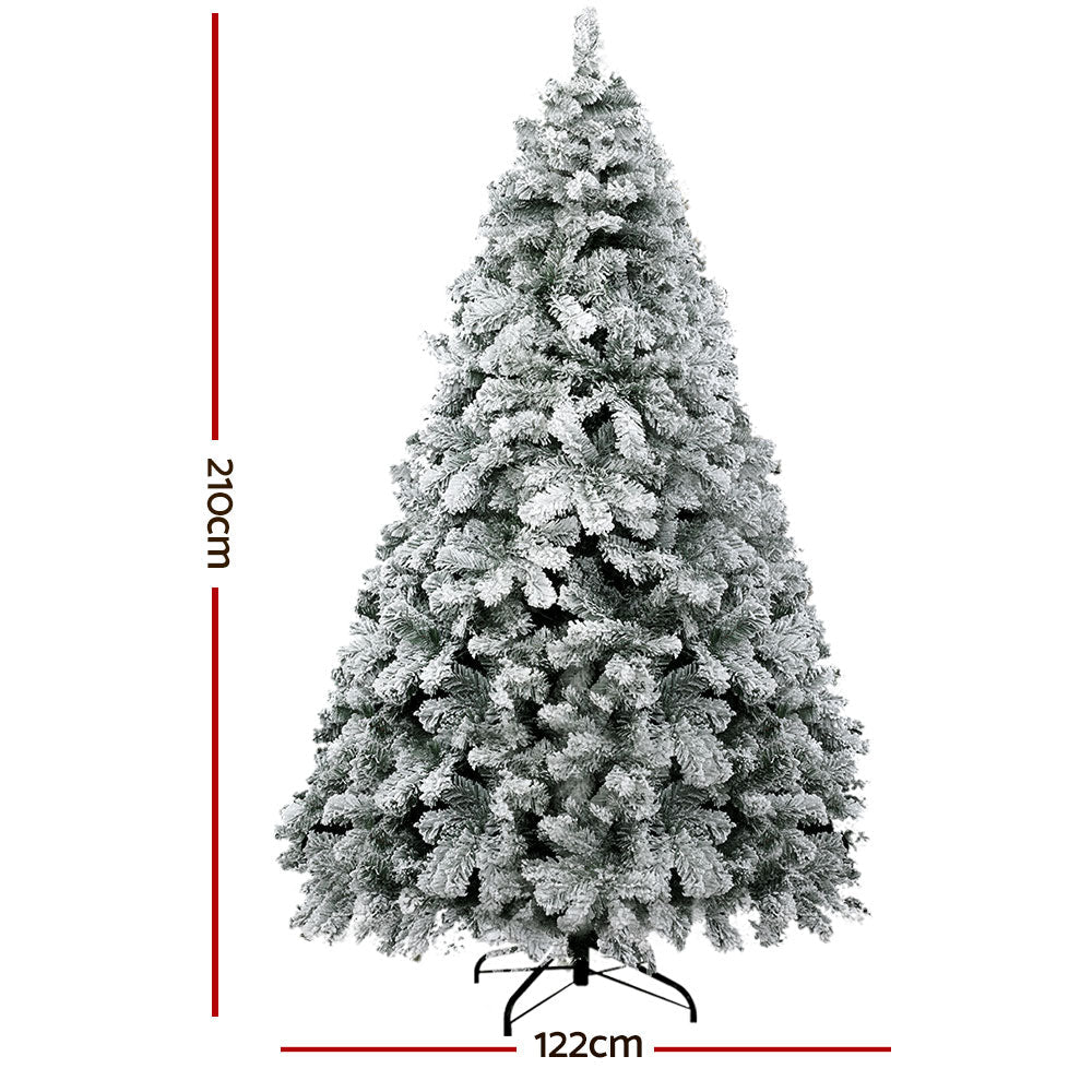 Christmas Tree 2.1M Decorations Snowy 859 Tips-Occasions > Christmas-Dropli