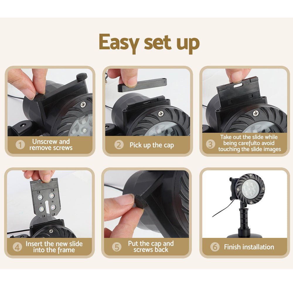 Pattern LED Laser Landscape Projector Light Lamp Christmas Party-Occasions > Lights-Dropli