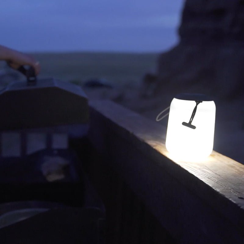 LANDER Boulder Lantern Black-Home & Garden > Lighting-Koala Lamps and Lighting