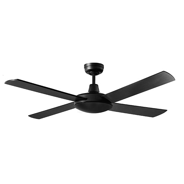 Lifestyle 52" 4 Blade Ceiling Fan Matt Black Martec, FANS, lifestyle-52-4-blade-ceiling-fan-only-matt-black-dls134m