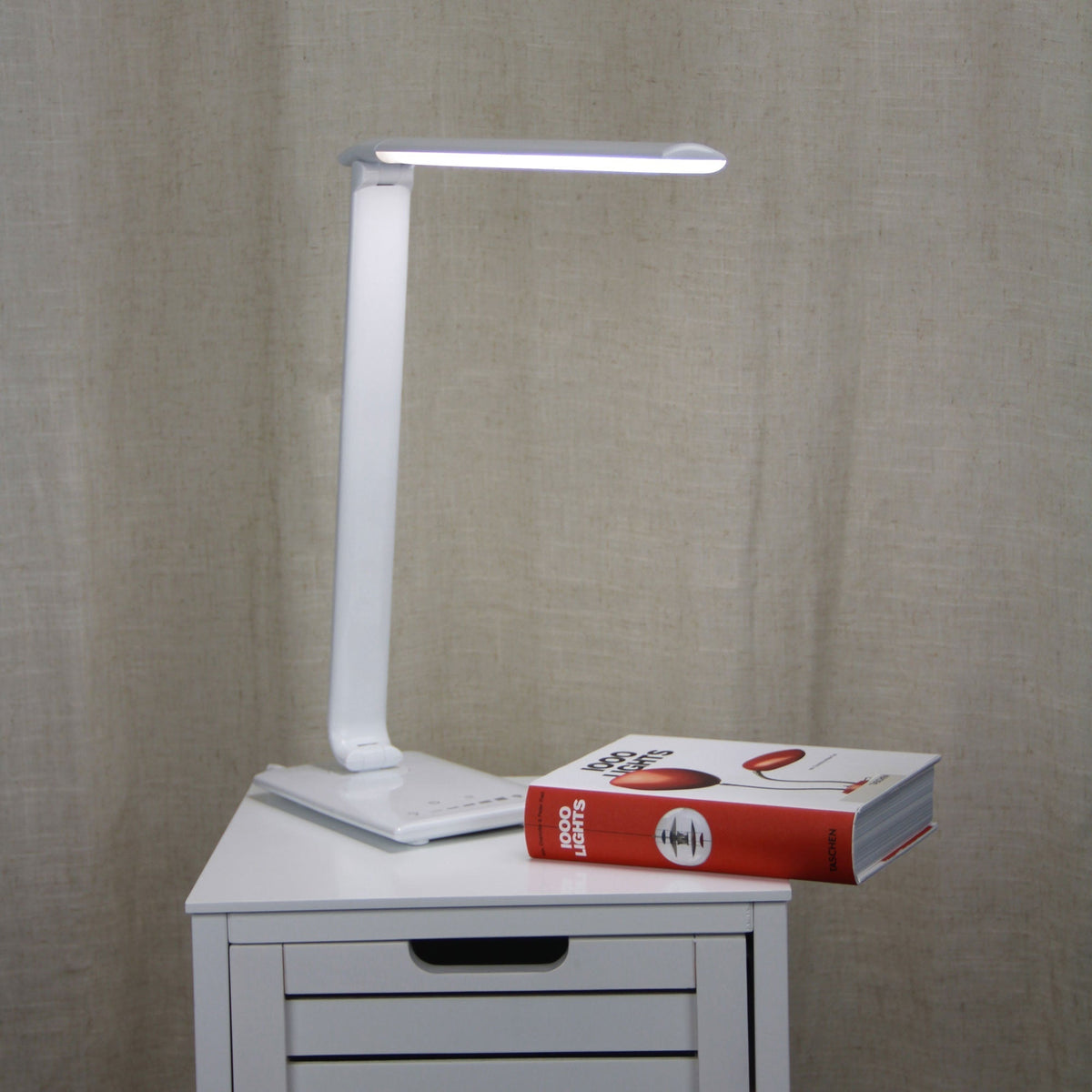 Luke Light Led Kit Luke LED White Desk Lamp Touch Dim USB Port – Cosmo Lighting Kensington