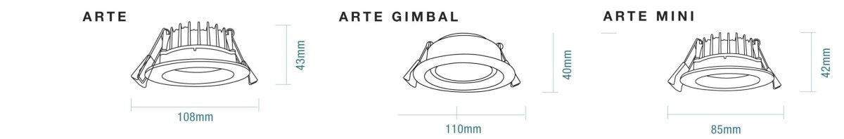 Martec Tradetec Arte Gimbal 10W Tricolour LED Downlight – Cosmo ...