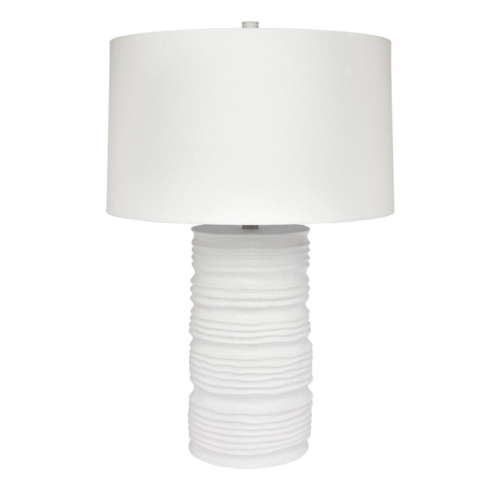 Matisse Table Lamp - White w White Shade--Cafe Lighting and Living