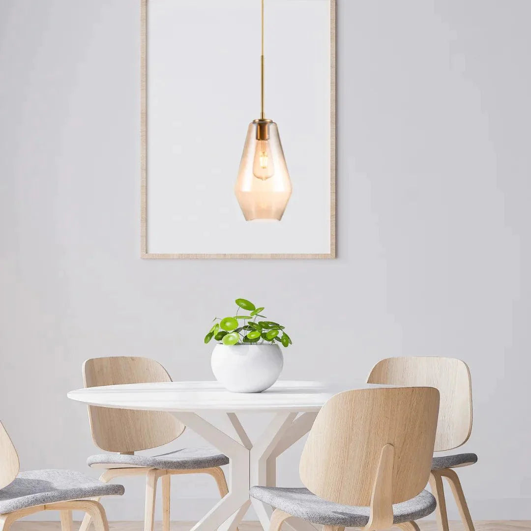 Mia Champagne Glass Pendant Light – Cosmo Lighting Kensington