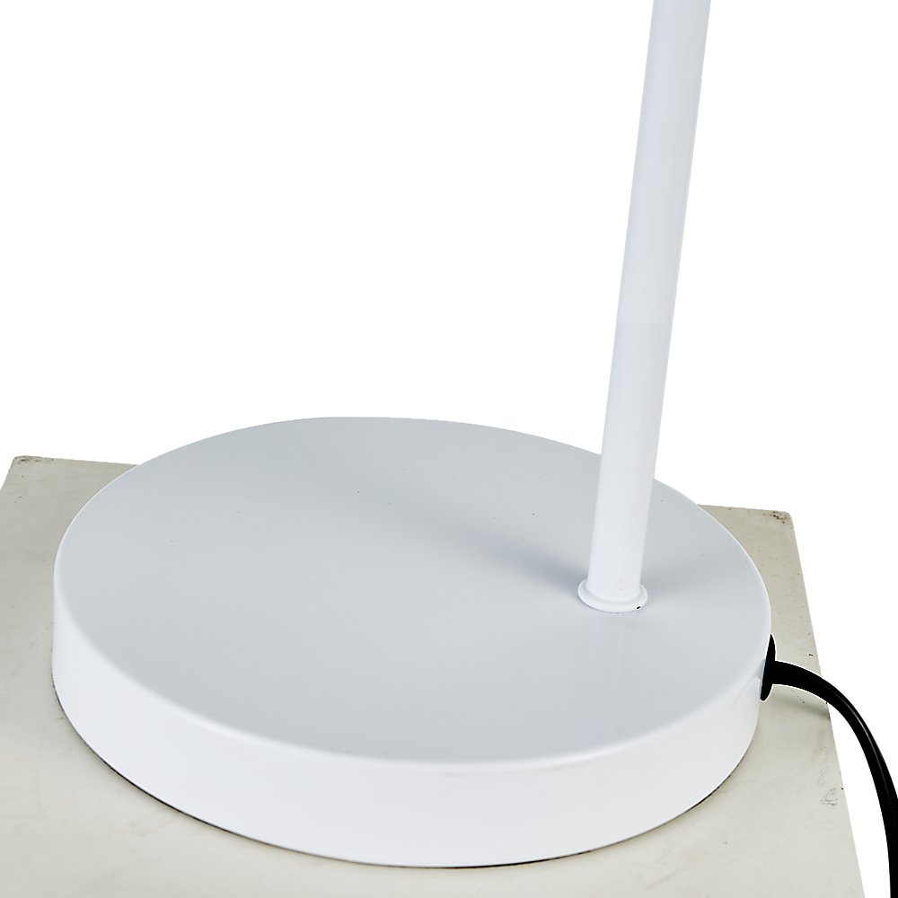 Modern Table lamp Desk Light Base Bedside Bedroom White-Home & Garden > Lighting-Dropli
