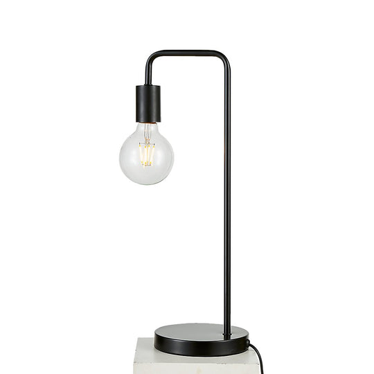 Modern Table lamp Desk Light Bedside Bedroom Black