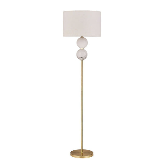 Murano 1 Light Floor Lamp Brass - LL-27-0206BS