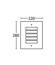 NED Exterior Surface Mounted Wall Light Grilled 316 Stainless Steel IP54 - NED02 photo 2