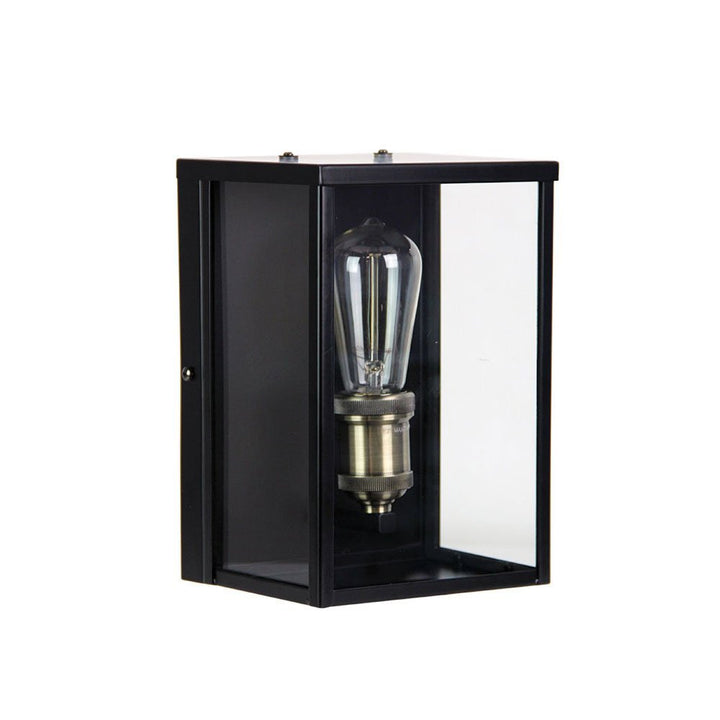 Oakland 1 Light Outdoor Wall Light Black - SL64908BK-Exterior Wall Lights-Oriel Lighting