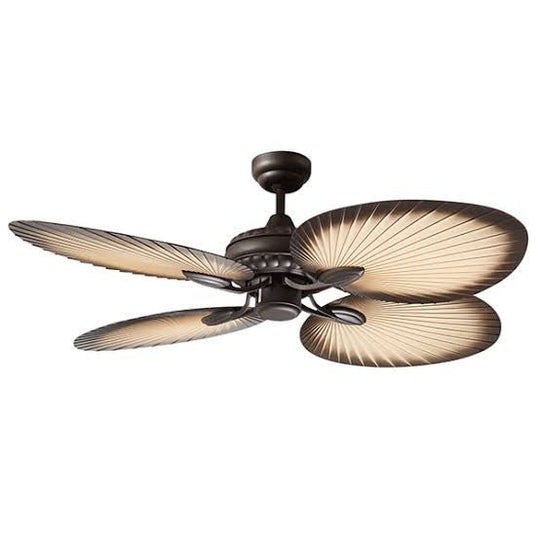 Oasis 52" 4 ABS Blade Palm Leaf Ceiling Fan Old Bronze - MOF134OB