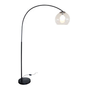 Over 1 Light Floor Lamp Arc Black With Acrylic Shade - SL91207BK photo 3