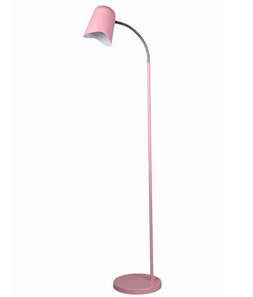 PASTEL Interior Powder Coated Iron Floor Lamp Pink - PASTEL24FL-Floor Lamps-CLA Lighting