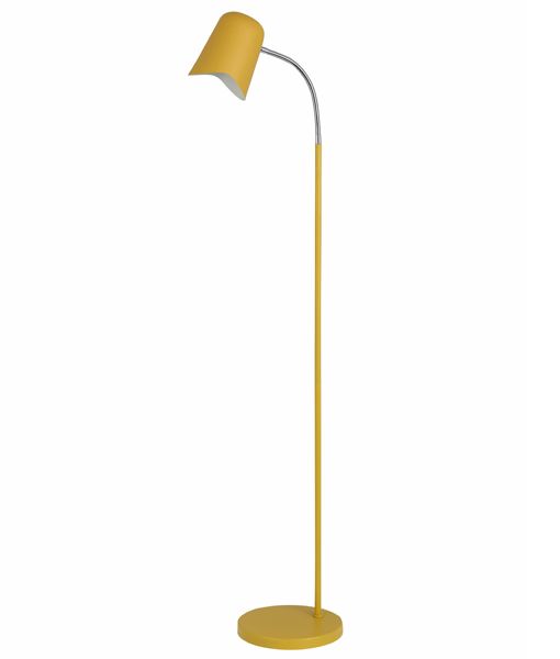 PASTEL Interior Powder Coated Iron Floor Lamp Yellow - PASTEL28FL-Floor Lamps-CLA Lighting