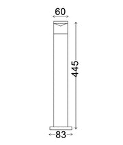 PHARE 12V MR16 Exterior Bollard Light Black IP54 - PHARE03M photo 2