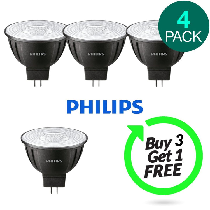 Philips 6.5W Dimmable LED Downlight Globe in Warm White - Pack of 4