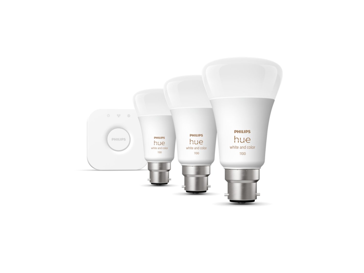 Philips Hue Starter Kit - White & Colour - B22 Bayonet