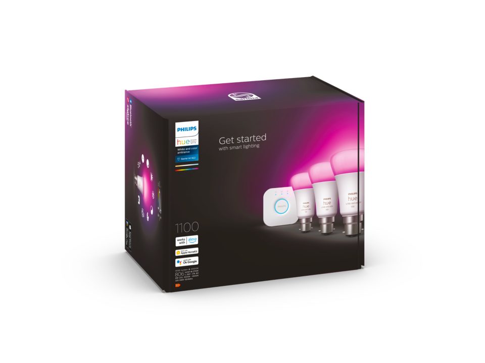 Philips Hue Starter Kit - White & Colour - B22 Bayonet