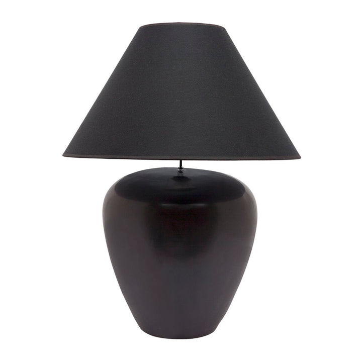 Picasso Table Lamp - Black w Black Shade--Cafe Lighting and Living