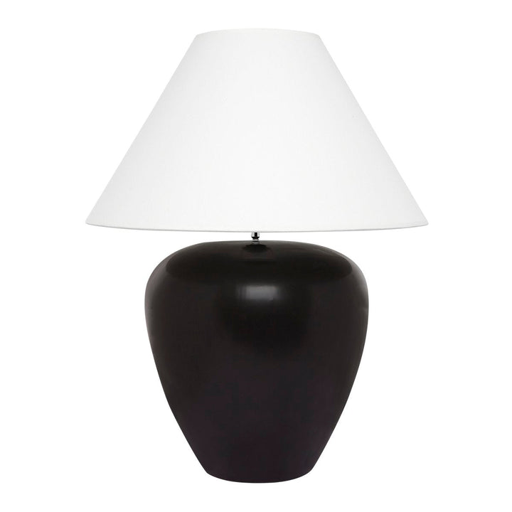 Picasso Table Lamp - Black w White Shade--Cafe Lighting and Living